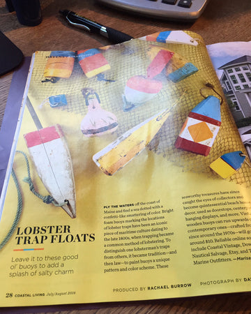 Coastal Living Lobster Trap Floats Article - UGH!