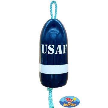 Decorative Hanging Maine Lobster Buoy - Navy Blue White United States Air Force USAF