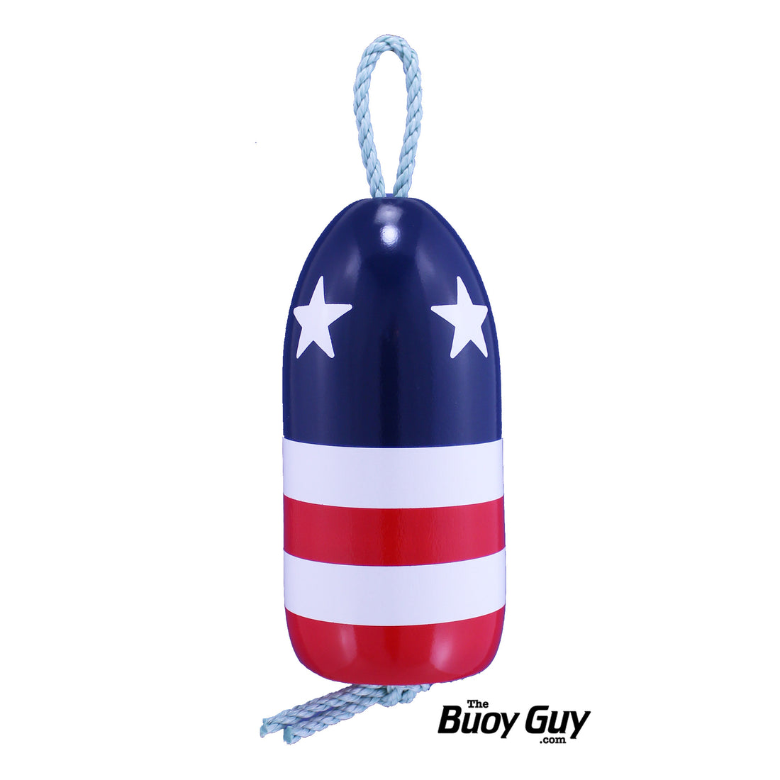 Decorative Hanging Maine Lobster Buoy - Stars & Stripes American Flag