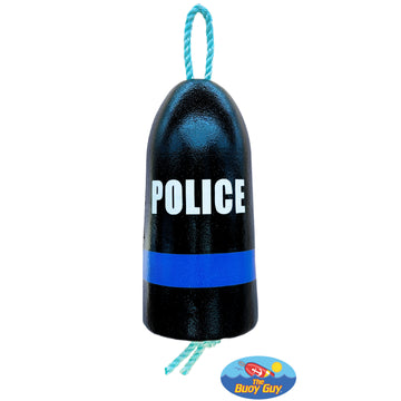 Decorative Hanging Maine Lobster Buoy - Police Thin Blue Line