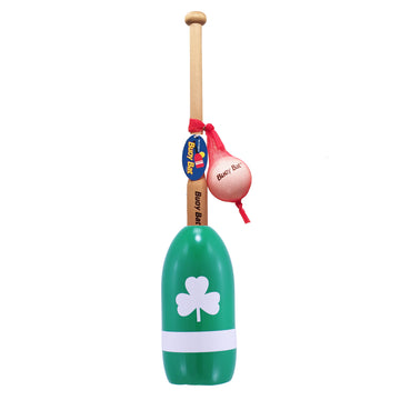 Maine Lobster Buoy Bat & Ball Set - Green White Shamrock