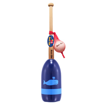 Maine Lobster Buoy Bat & Ball Set - Navy Lite Blue Whale