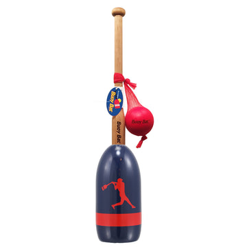 Maine Lobster Buoy Bat & Ball Set - Navy Red Slugger