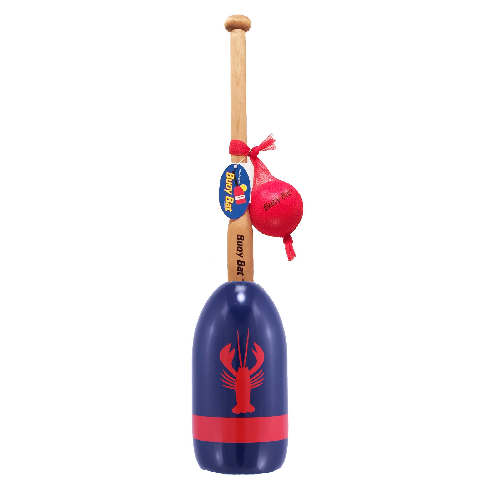 Maine Lobster Buoy Bat & Ball Set - Navy Red Lobster