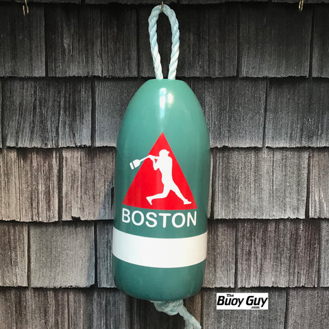 Decorative Hanging Maine Lobster Buoy - Boston Baseball Red Triangle