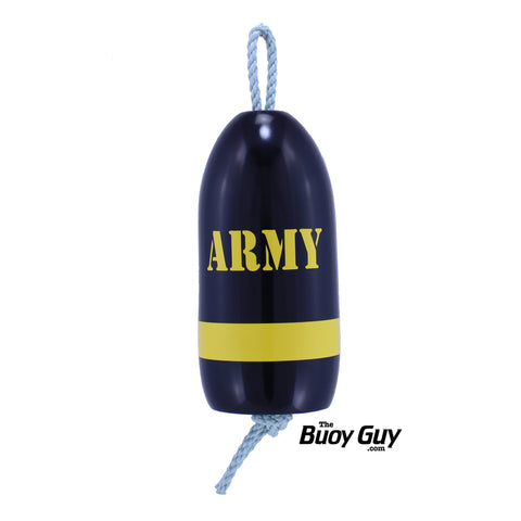 Decorative Hanging Maine Lobster Buoy - Black Yellow United States Army