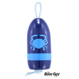 Decorative Hanging Maine Lobster Buoy - Navy Lite Blue Crab