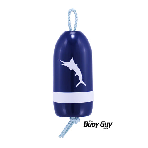 Decorative Hanging Maine Lobster Buoy - Navy White Marlin