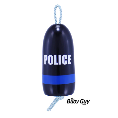 Decorative Hanging Maine Lobster Buoy - Police Thin Blue Line