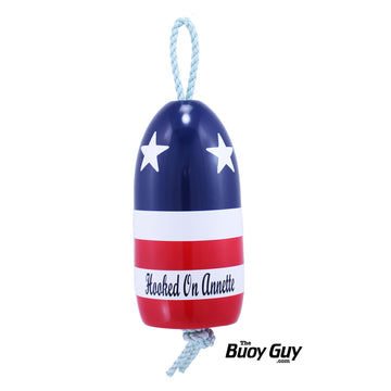 Decorative Hanging Maine Lobster Buoy - Stars & Stripes American Flag